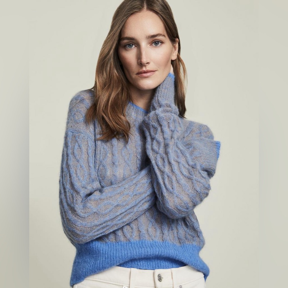 NWT $398 Veronica Beard Riola Mohair Sweater